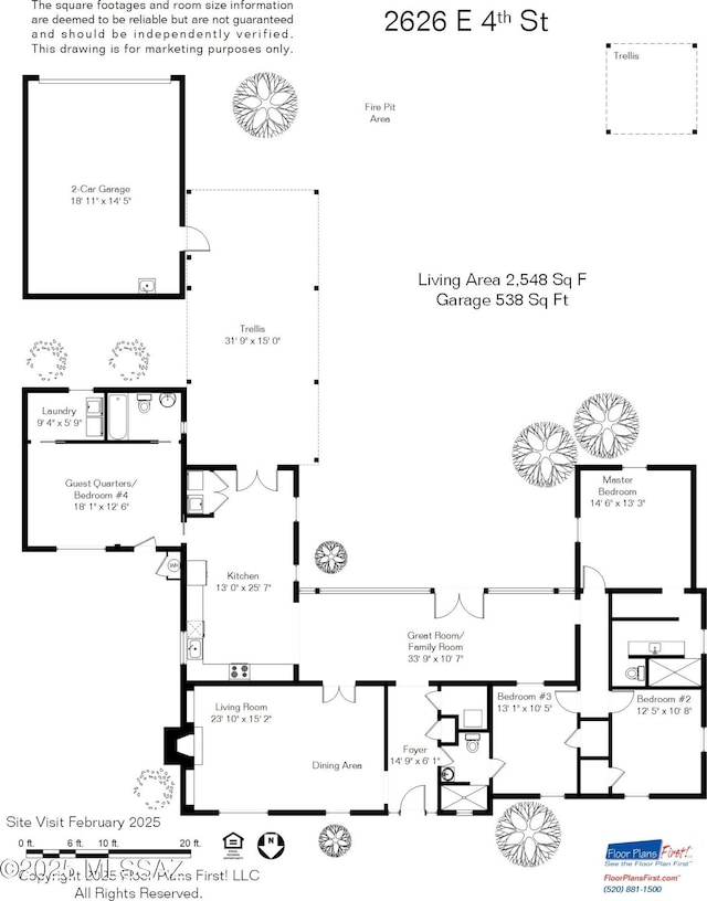 2626 E 4th St, Tucson, AZ 85716 - floor plan