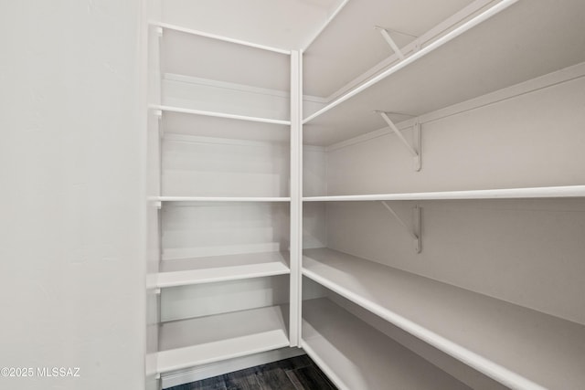 view of storage area