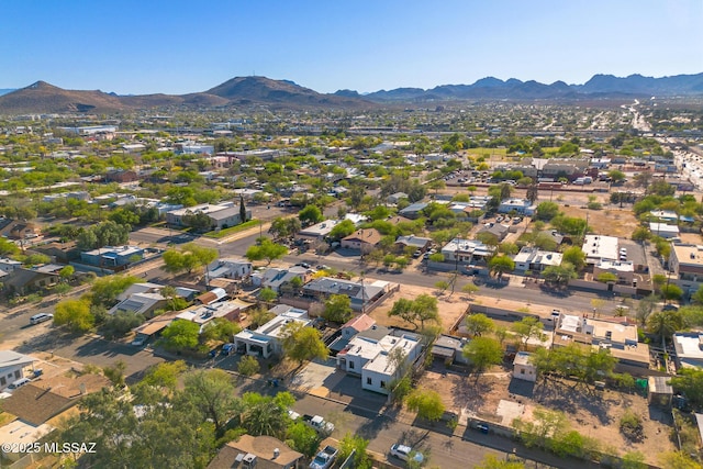 1025 N Perry Ave, Tucson, AZ 85705 - drone / aerial view with a residential view and a mountain view