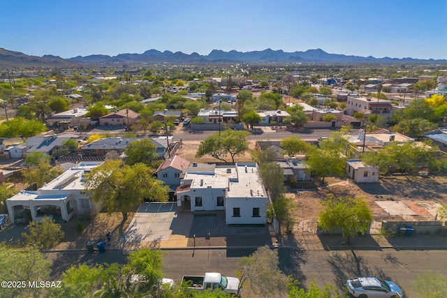 1025 N Perry Ave, Tucson, AZ 85705 - birds eye view of property featuring a residential view and a mountain view