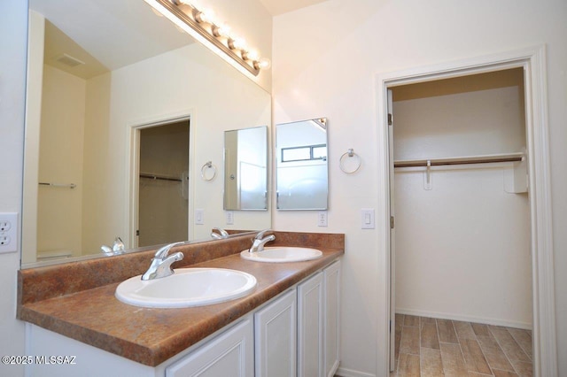 8573 N Western Juniper Ter, Tucson, AZ 85743 - full bathroom featuring double vanity, a sink, and a walk in closet