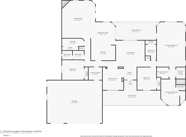 1040 W Stargazer Pl, Oro Valley, AZ 85737 - property floor plan