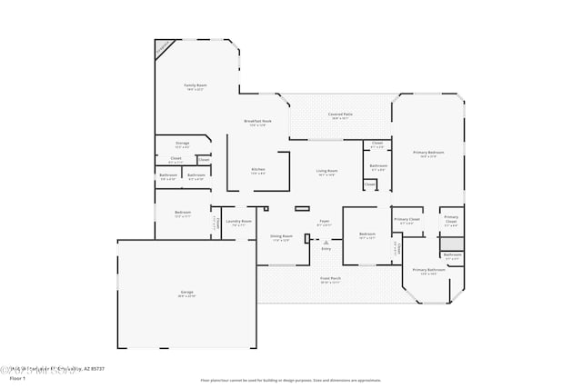 1040 W Stargazer Pl, Oro Valley, AZ 85737 - room layout
