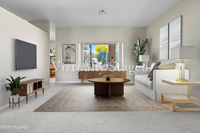 1040 W Stargazer Pl, Oro Valley, AZ 85737 - living room with carpet flooring and baseboards