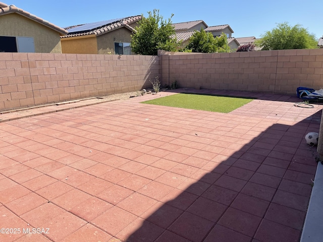 view of patio / terrace with a fenced backyard