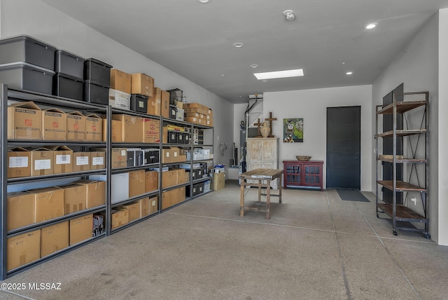 view of storage room