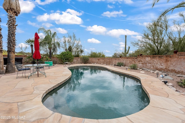 5920 N Campbell Ave, Tucson, AZ 85718 - view of pool with a patio area and a fenced backyard