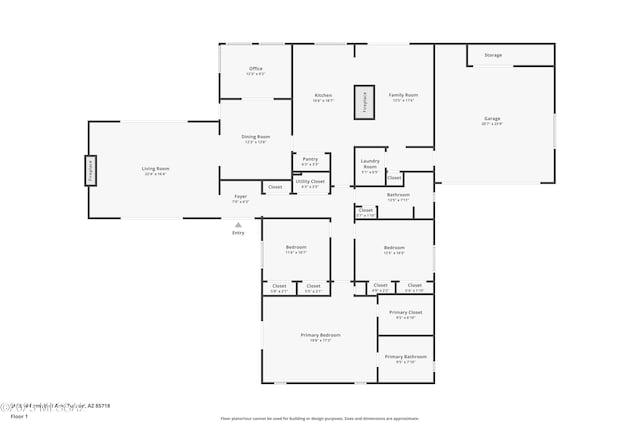 5920 N Campbell Ave, Tucson, AZ 85718 - home floor plan