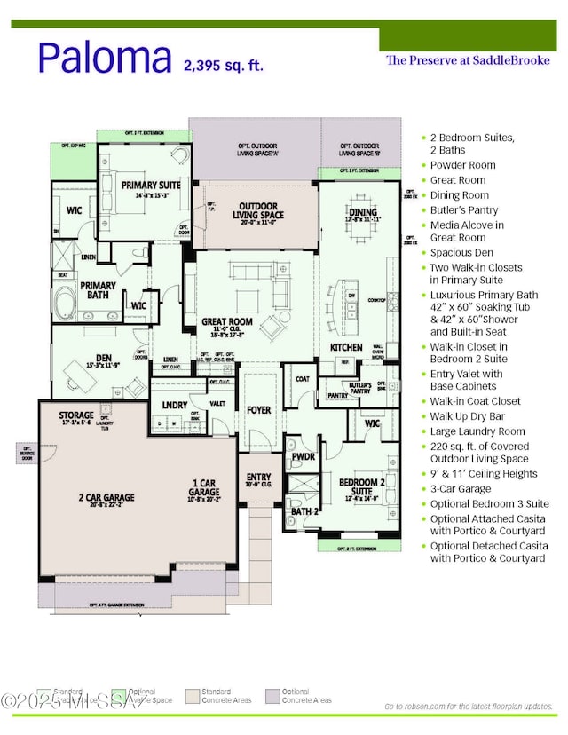 66414 E Peregrine Pl, Tucson, AZ 85739 - home floor plan