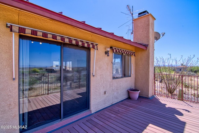 4050 S Melpomene Way, Tucson, AZ 85730 - view of wooden deck