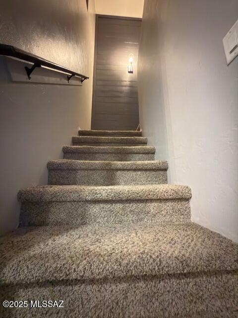view of stairway
