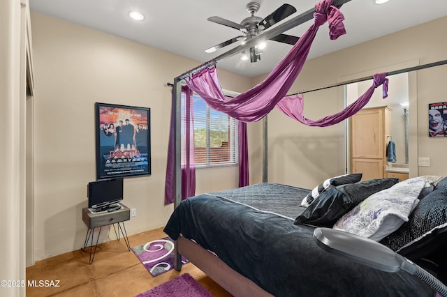 6300 N Abington Rd, Tucson, AZ 85743 - bedroom with recessed lighting and ceiling fan