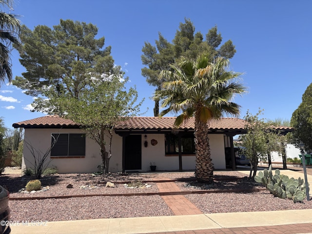 334 S Las Hamacas, Green Valley, AZ 85614 - view of front of property featuring a tile roof and stucco siding