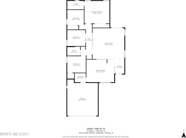 3486 W Sagebrush Hills Ct, Tucson, AZ 85741 - floor plan / room layout