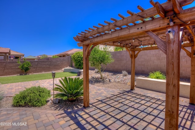 14172 E Vardo Dr, Vail, AZ 85641 - fenced backyard with a patio and a pergola