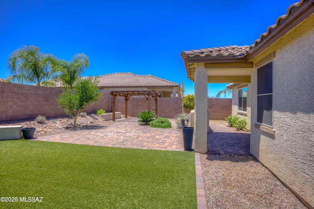 14172 E Vardo Dr, Vail, AZ 85641 - view of yard with a pergola and a patio