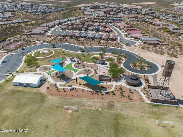 drone / aerial view featuring a residential view