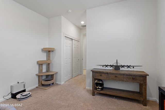 10337 S Pantano Knolls Dr, Vail, AZ 85641 - interior space featuring baseboards, carpet flooring, and recessed lighting