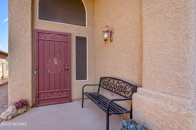 8014 S Wild Primrose Ave, Tucson, AZ 85747 - property entrance with stucco siding