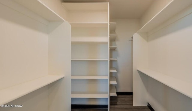 4270 E Broadway Blvd, Tucson, AZ 85711 - walk in closet with dark wood-type flooring