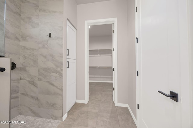 hallway with baseboards