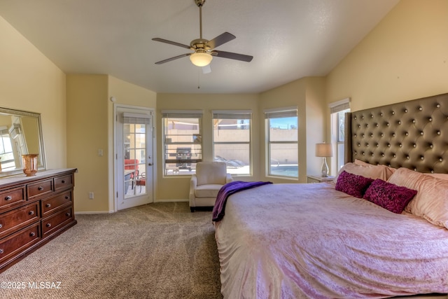 1707 W Sunridge Dr, Tucson, AZ 85704 - carpeted bedroom with baseboards, multiple windows, and a ceiling fan
