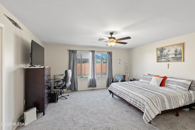 11042 W Case Way, Marana, AZ 85653 - bedroom featuring carpet, an office area, and ceiling fan