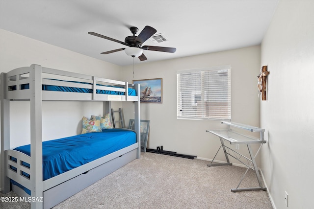 11042 W Case Way, Marana, AZ 85653 - bedroom with carpet, baseboards, and ceiling fan