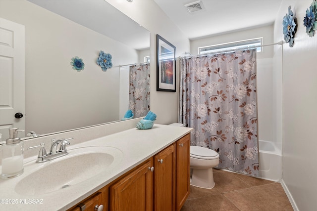 11042 W Case Way, Marana, AZ 85653 - full bathroom featuring tile patterned flooring, toilet, vanity, and shower / bath combo