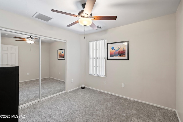 11042 W Case Way, Marana, AZ 85653 - unfurnished bedroom featuring carpet floors, a closet, baseboards, and ceiling fan