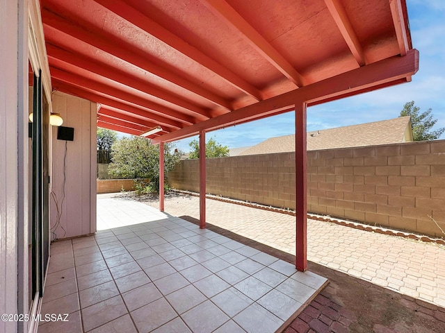 10084 E Bryonwood Ln, Tucson, AZ 85730 - fenced backyard featuring a patio