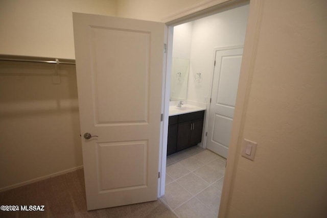 interior space featuring a sink