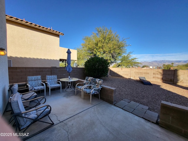 10161 E Queensgate Way, Tucson, AZ 85748 - view of patio with a fenced backyard