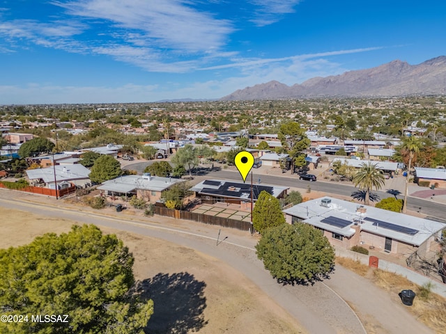 4362 E Ln Cienega St, Tucson, AZ 85712 - aerial view featuring a mountain view and a residential view