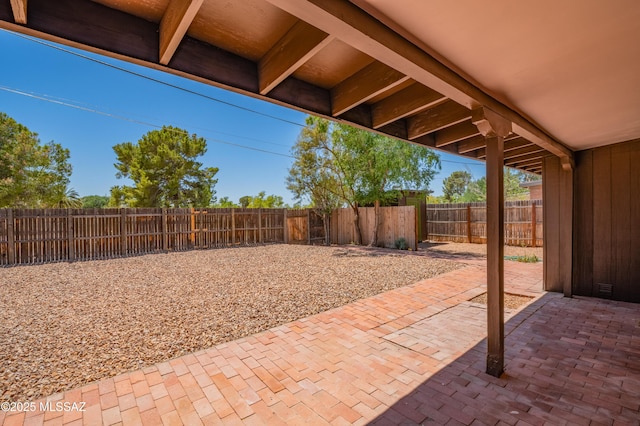 4362 E Ln Cienega St, Tucson, AZ 85712 - view of patio with a fenced backyard