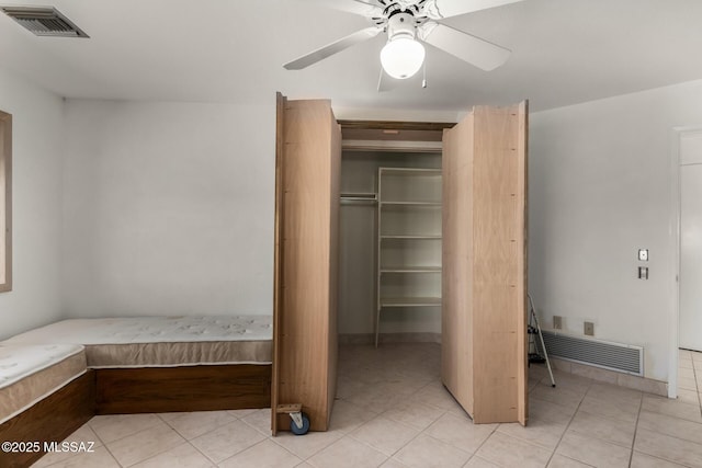 closet featuring visible vents