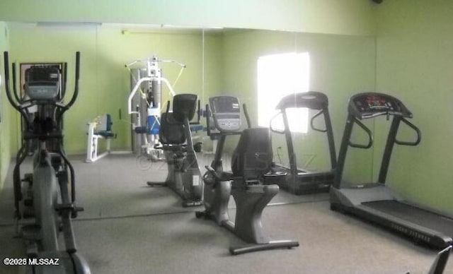 view of exercise room