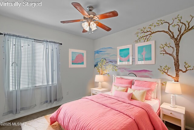 1020 E Wiley Squirrel Ln, Sahuarita, AZ 85629 - carpeted bedroom featuring ceiling fan