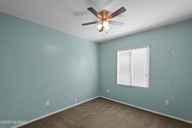 1020 E Wiley Squirrel Ln, Sahuarita, AZ 85629 - carpeted spare room with a ceiling fan and baseboards