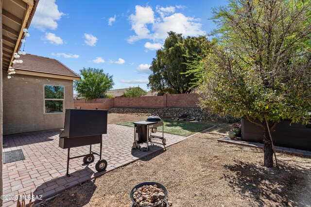1020 E Wiley Squirrel Ln, Sahuarita, AZ 85629 - view of patio / terrace with a fenced backyard