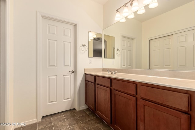 2436 E Desert Pueblo Pass, Green Valley, AZ 85614 - bathroom with vanity and tile patterned flooring