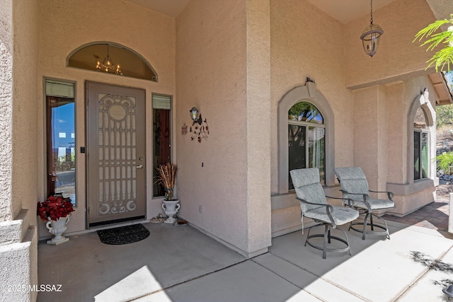 39930 S Mountain Shadow Dr, Tucson, AZ 85739 - property entrance with stucco siding