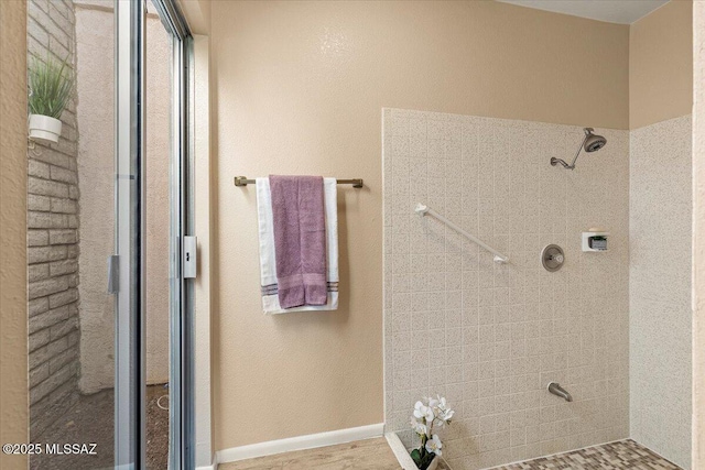 full bathroom featuring a shower