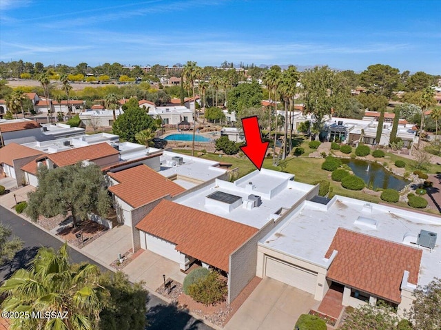 birds eye view of property featuring a residential view