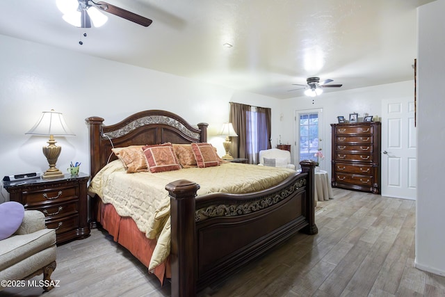 21 Kachina, Rio Rico, AZ 85648 - bedroom with a ceiling fan and light wood finished floors