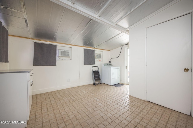 390 N Silverbell Rd, Tucson, AZ 85745 - finished below grade area with washer / dryer, light floors, and baseboards