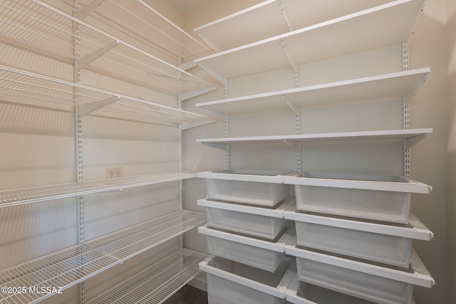view of storage area