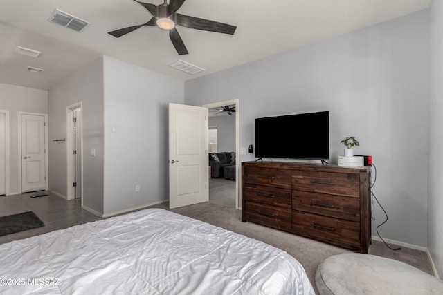 7688 S Via Perfecta, Tucson, AZ 85756 - bedroom with baseboards and a ceiling fan