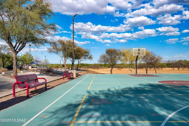 view of sport court with community basketball court