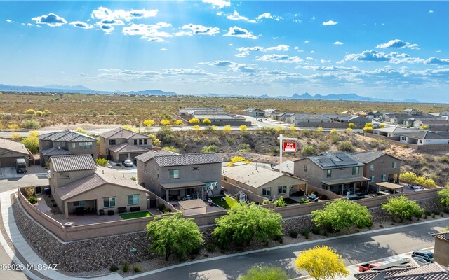 10199 S Pantano Knolls Dr, Vail, AZ 85641 - drone / aerial view with a mountain view and a residential view